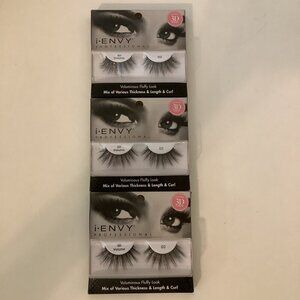 i-ENVY Professional 02 3D Volume Voluminous Fluffy Look Eye Lashes (3 packs)
